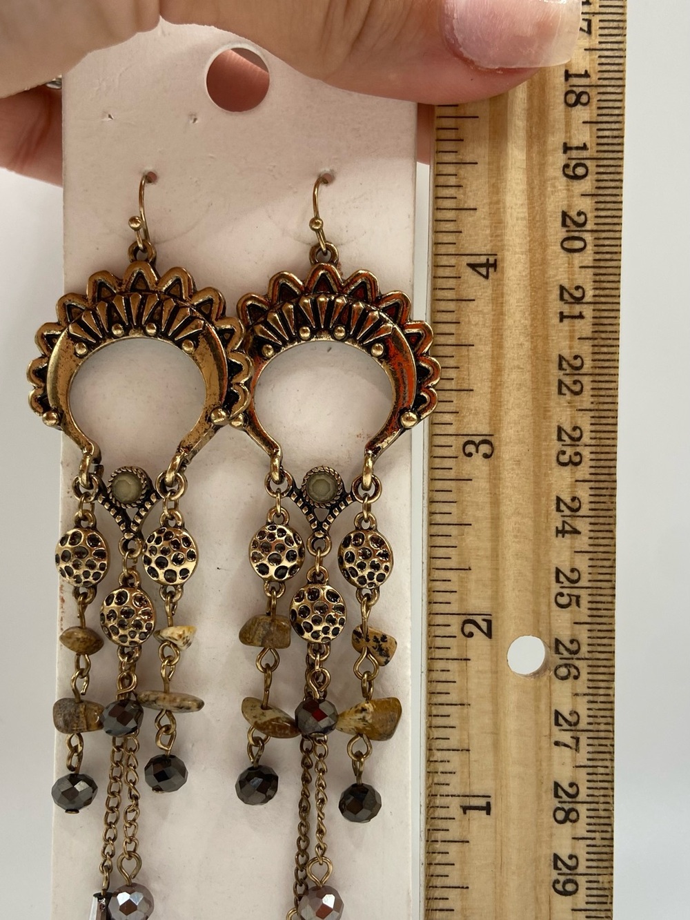 Boho Antique Gold Dangle Earrings - Women Jewelry